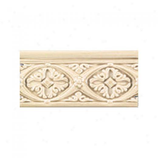 Adex Usa Hampton Listello Byzantine 3 X 6 White Tile & Stone