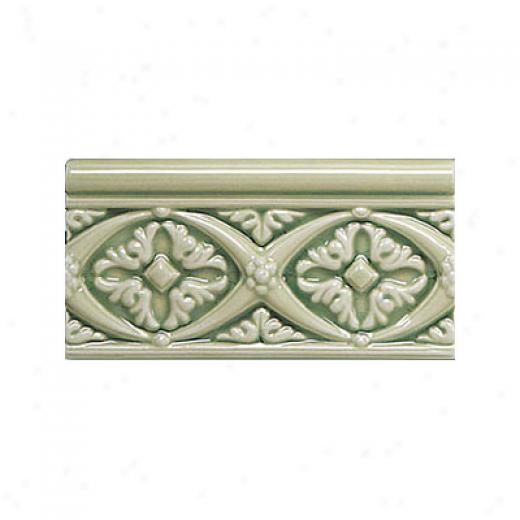 Adex Usa Hampton Listello Byzantine 3 X 6 Green Tile & Stone