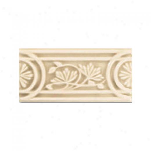 Adex Usa Hampton Listello Flower 3 X 6 Sand Tile & Stone