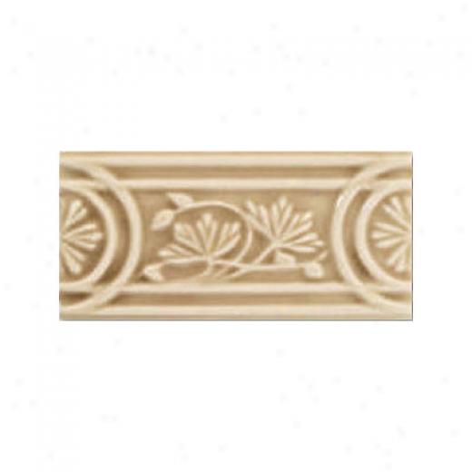 Adex Usa Hampton Listello Flower 3 X 6 Taupe Tile & Stone