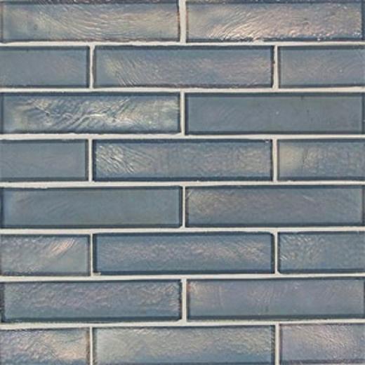 American Olean Candalara Glass Brick Mosaic Silver Lake Tile & Face with ~