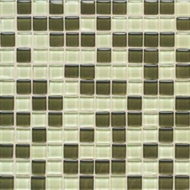 American Oean Legacy Glass Mosaic Blend Green Blend Tile & Face with ~