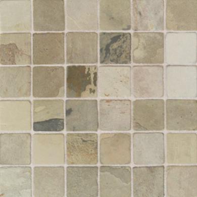American Olean Tumbled Slate Mosaic 2 X 2 India Autumn Tile & Stone
