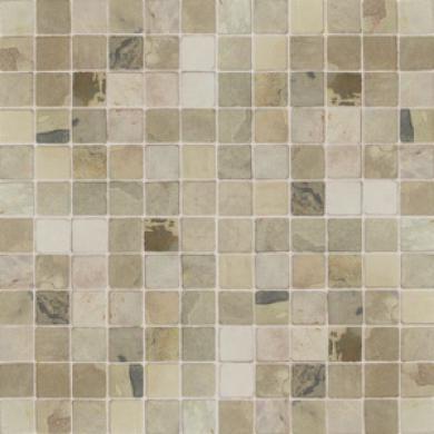 American Olean Tumbled Slate Mosaic 1 X 1 Indua Autumn Tile & Stone