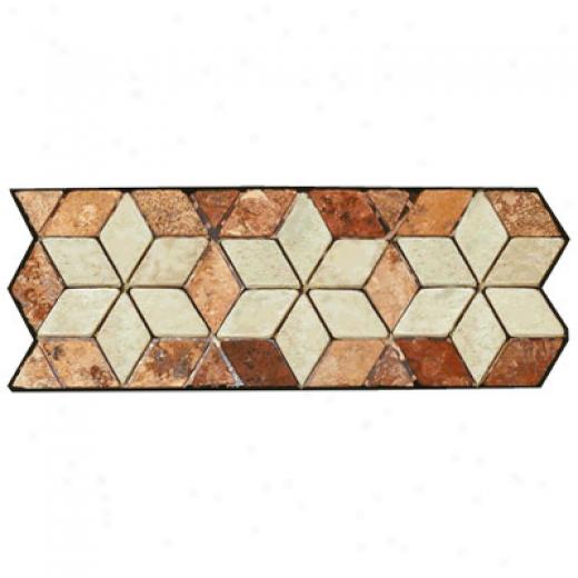 Carieb Stone Decorative Bord3rs - Travertine Star Rust Tile & Stone