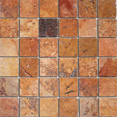 Caribe Stone Mexican Tumbled Travertihe Mosaic Ambrato Tile & Stone