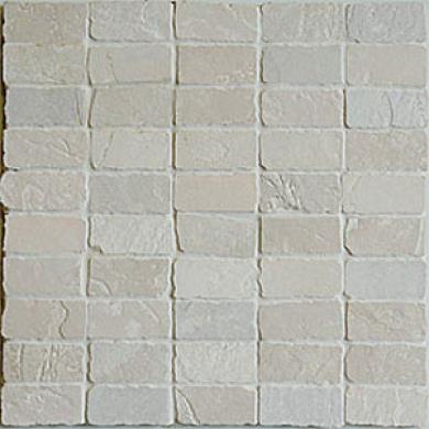 Casa Dolce Casa Flagstone Mosaic 1 X 2 White Tile & Stone