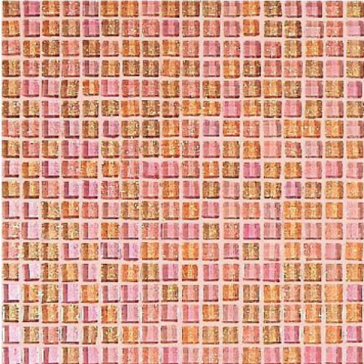 Casa Italia Crystal-a Trasparenze Glitter Mix Inlaid 1/2 X 1/2 Rosa Tile & Free from ~s