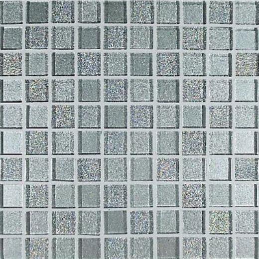 Casa Italia Crystal-a Trasparenze Glitter Mix Mosaic 1 X 1 Argento Tile & Stone