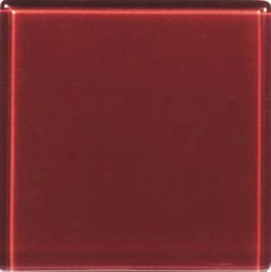 Crossville Brilliante Glass 3 X 3 Garnet Tile & Stone