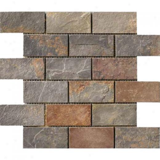 Crossville Centaur Brick Mosaic 2 X 4 Slate Tile & Stone