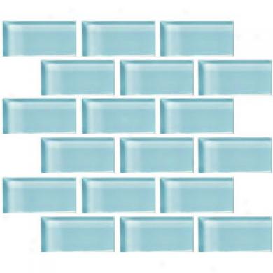 Crossville Glass Blox Brick 2 X 4 Mosaic Jade Lustre Tile & Stone