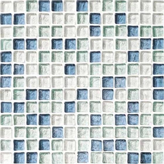 Crossville Illuminessence Water Crystal Mosaic Blends Gulf Stream - Cristal - Sea Glass Clear Tile & Stone