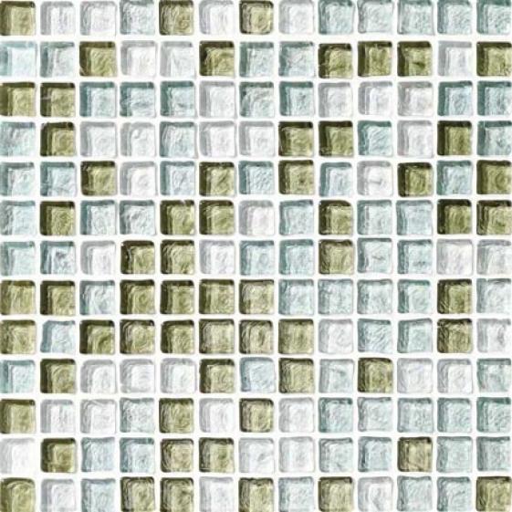 Crossville Illuminessence Water Crystal Mosaic Blends Cristal - Seafoam - Sea Glass Clear Tile & Stone