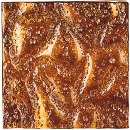 Crossville Venetian Silver Leaf/gold Leaf 3 X 3 Textured Amber Tile & Stone