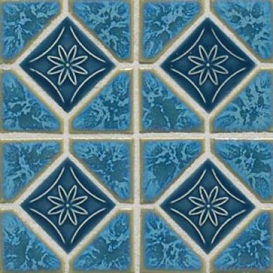 Daltile Aquifer 3 X 3 Turquoise Tile & Stone