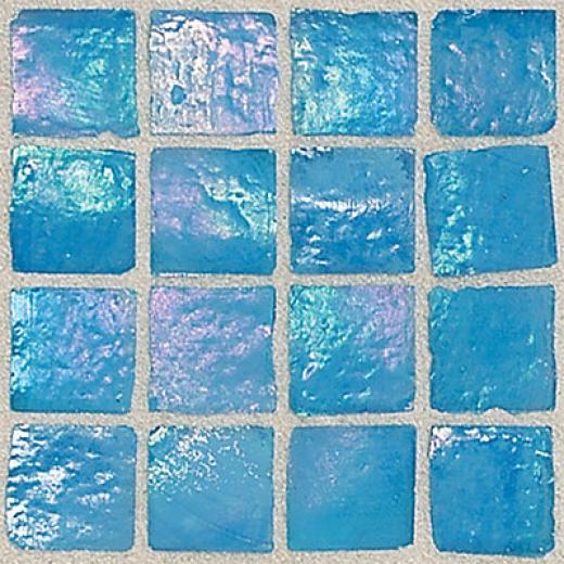 Daltile Egyptian Glass Mosaics 2 X 2 Iridescent Solid Caspian Tile & Stone
