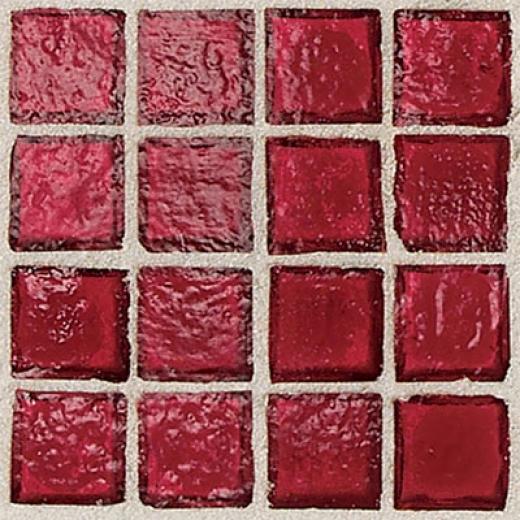 Daltile Egyptian Glass Mosaics 2 X 2 Clear Crimson Tile & Stone