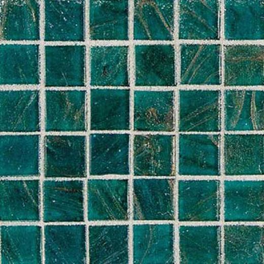 Dsltile Elemental Glass Mosaic Turquoise Tile & Stone