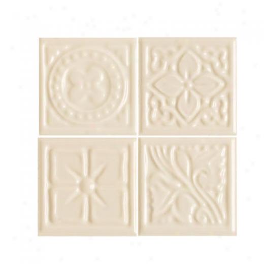 Daltile Fashion Accents Dots Floret Almond Dot Tile & Stone