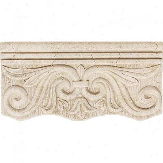 Daltile Fashion Accents Romanesque Cornice 4 X 8 Crema Tile & Stone