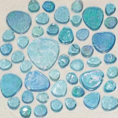 Daltile Glass Pebbles Mosaic Gleamy 50% Iridescent Tile & Stone