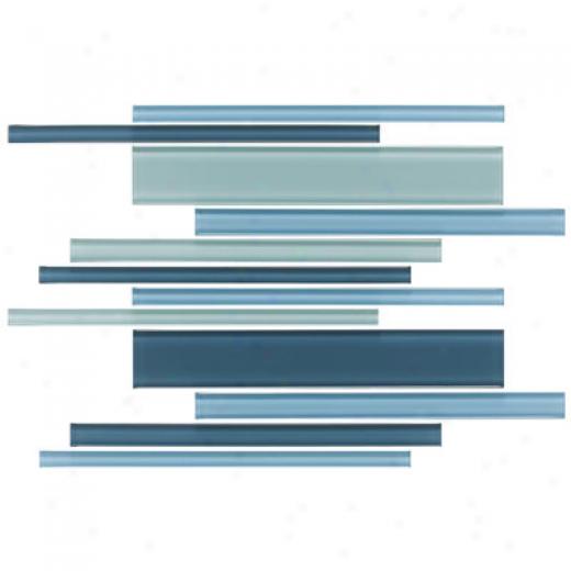 Daltile Glass Reflections Interlocking Blends (frosted) Winrer Blues Tile & Stone