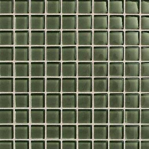 Daltile Maracas Glass Mosaics - Glossy Green Leaf Tile & Stone