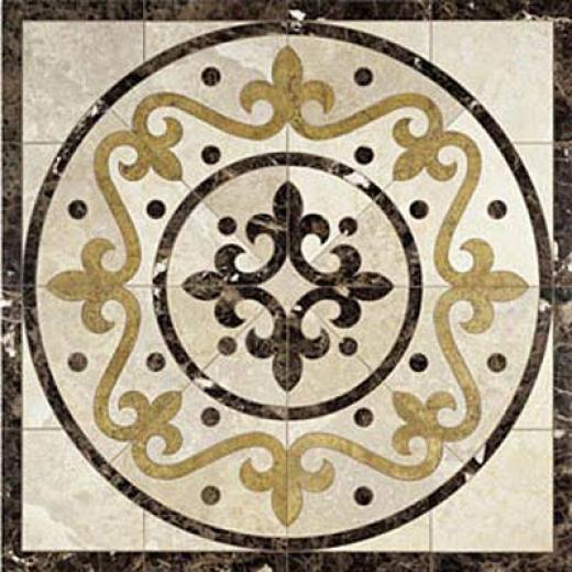 Daltile Medallions Water Jet Florentine 36 Tile & Rock