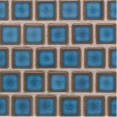 Daltule Nautical Coordinates Inlaid Light Blue Obscurity Tile & Stone