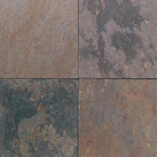 Daltile Slate Collection - Imported 16 X 16 Indian Multicoloor Tile & Stone