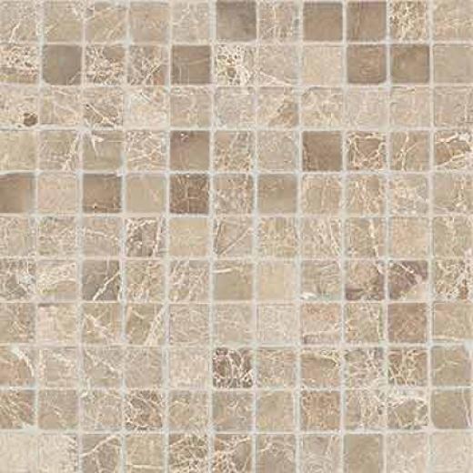 Daltile Tumbled Natural Stone Mosaic Accents Marfil/emperador Scroll Tile & Stone