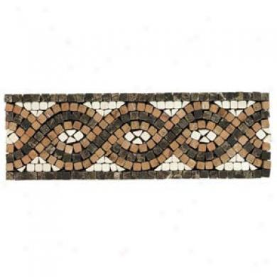 Daltile Tumbled Natural Stone Mosaic Accents Rojo/marfil/emperador Serpentine Tile & Stone