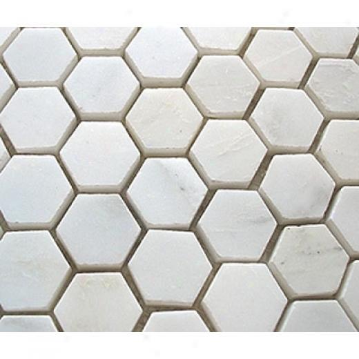 Diamond Tech Glass Marble Series Hexagon Polished Mosaic Crema Maarfil Tile & Stone