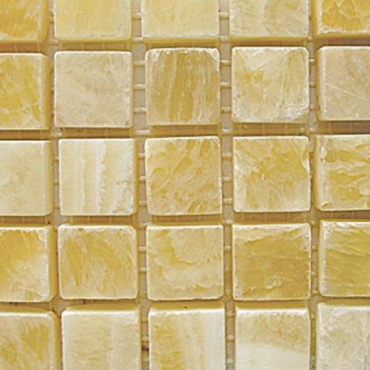 Diamond Tech Glass Marblee Series Polished Inlaid Honey Onyx Tile & Rock