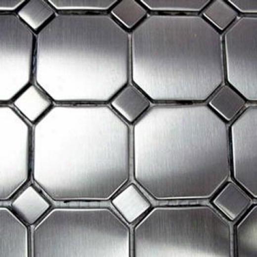 Diamond Tech Glass Metal Series Inlaid Octagon Dot sTile & Stone