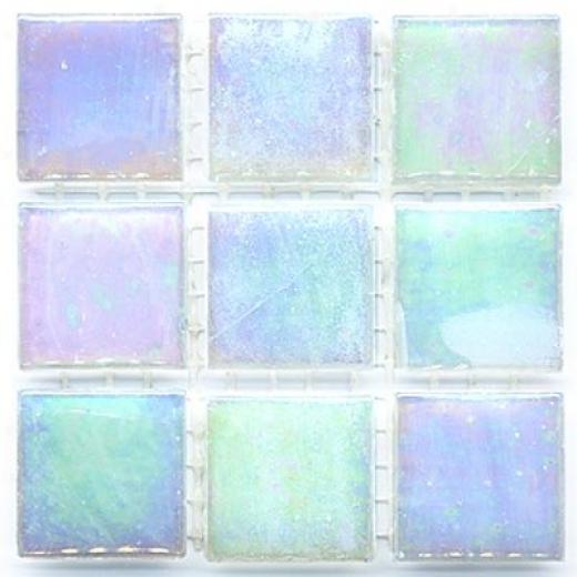 Diamond Tech Glass Mosaic lGass Series - Iridescence White Iridized Tile & Stone