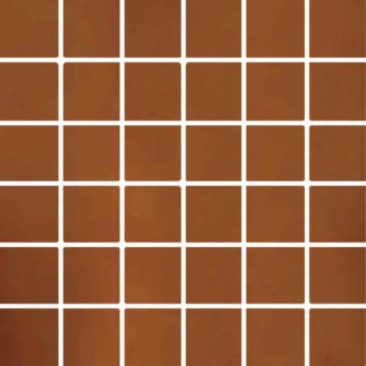 Diamond Tech Glass Stained Glass Mosaic Dark Brown Solid Tile & Stone