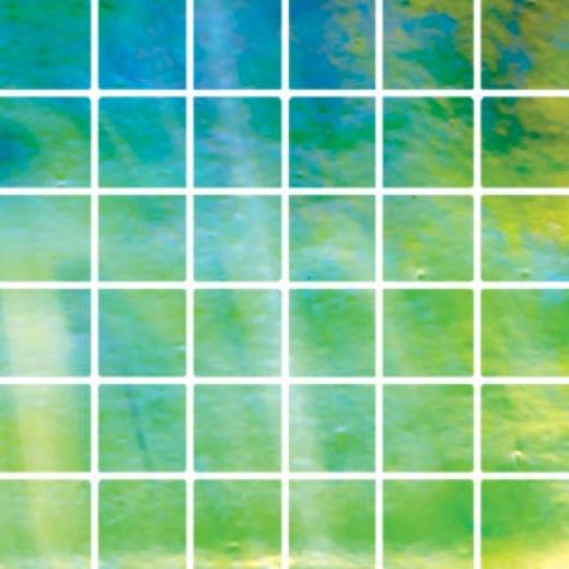 Diamond Tech Glass Stained Glass Mosaic Bright Green Luminous Tile & Stone