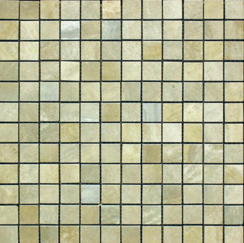 Edilcuoghi Ceramiche Easy Marble Inlaid 1 X 1 Green Tile & Stone