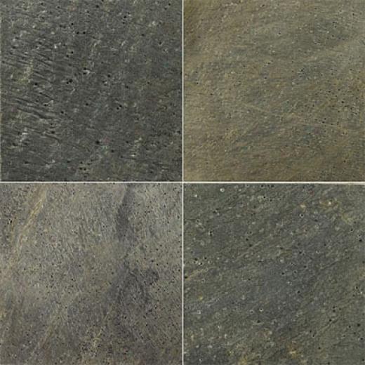 Emser Tile Slate & Quartzite Honed 12 X 12 Golden Green Tile & Stone
