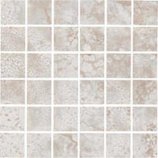 Florida Tile Caldrra Mosaic Greg/white Tile & Stone