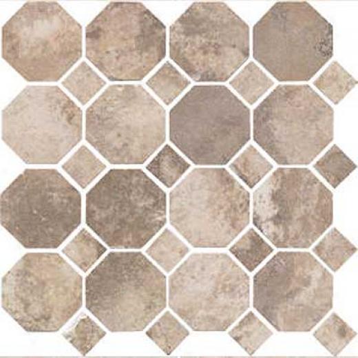 Florida Tile Stonehenge Octagon Mosaic Mosaic Octagon Noce Tile & Stone