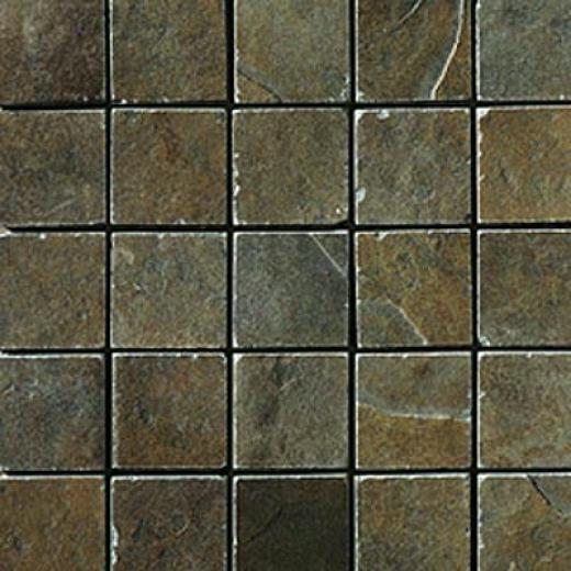 Fondovalle Slate Valley Foglio Mosaic Khaki (verde) Tile & Stone