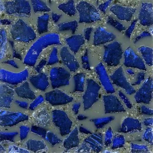 Fritztile Glass Tile Gl6500 3/16 Thick Brilliant Blue Tile & Stone