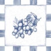 Interceramic Antique Fruit 6 X 6 Bluebonnet Grapes Tile & Stone