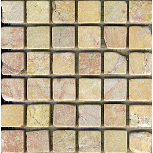 Maestro Mosaics Marble 1 X1 Mosaic Tumbled Amber Rouge Tile & Stone