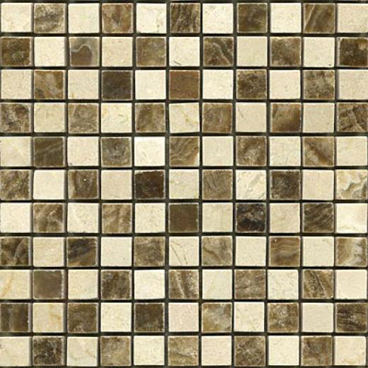 Maestro Mosaics Stone Mosaic Checkerboard Crema Palace Onyx Tile & Stone