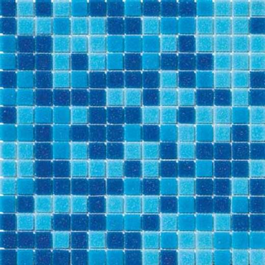 Marazzi Glass Mosaics 1 X 1 Mix Blue Tile & Stone