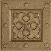 Marazzi I Metalli Di Marazzi Corner/insert 4 X 4 Fleur De Lis Floor Ancient rarity Gold Tile & Stone